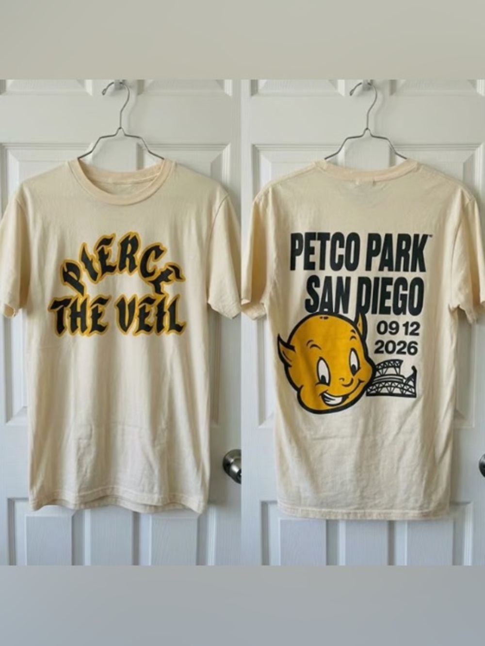 Pierce The Veil Petco Park Emo Post Hardcore Graphic T-Shirt, Music Merch Tour